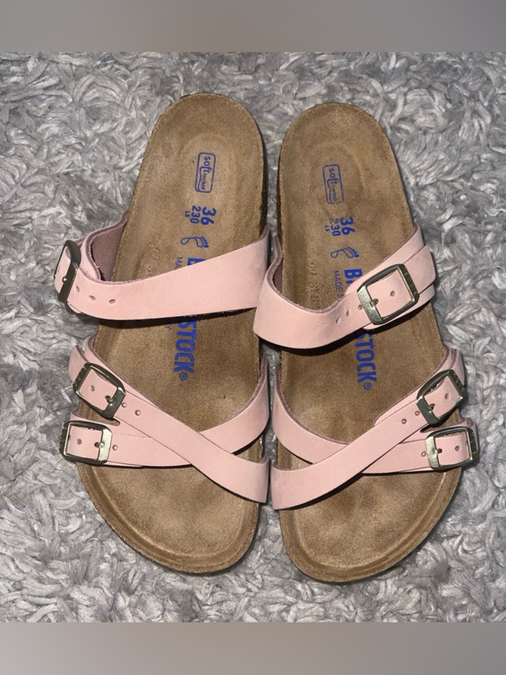 Birkenstock Franca Sandals Womens 36/L5 Cream Leather Soft Footbed NWOT